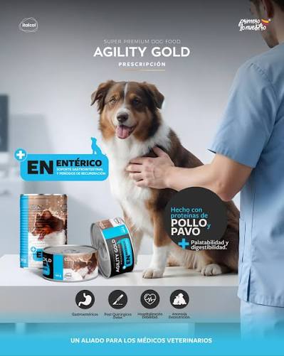 Alimento Húmedo Agility Gold Gastroentérico para Perros Lata 360 g